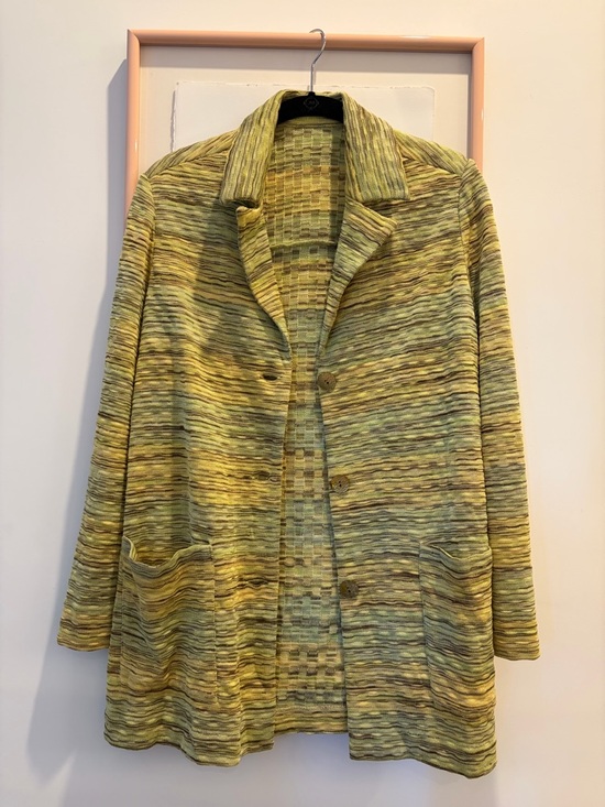 Missoni Jackets & Blazers - Missoni Multicolored Green-Yellow Space-Dye Knit Blazer